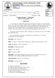 English Worksheet: prova