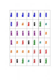 English Worksheet: Dominoes