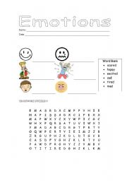 English worksheet: Emotions