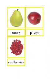 English worksheet: Fruit Flashcards 4/5