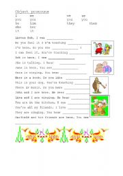 English Worksheet: Object pronouns, exercise