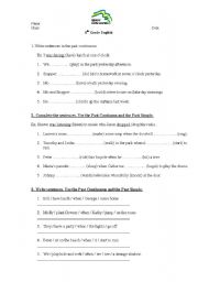 English Worksheet: present cont, present simple