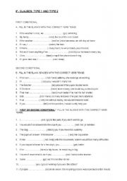 English Worksheet: If -clauses