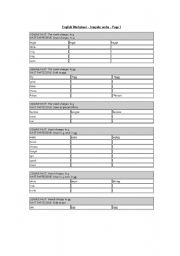 English Worksheet: Irregular Verbs Practice