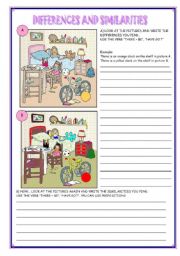 English Worksheet: DIFFERENCES AND SIMILARITIES