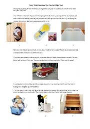 English Worksheet: Crazy Inventions