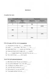 English Worksheet: grammar exercises