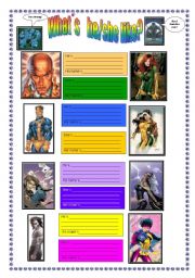 DESCRIBING PEOPLOE WITH X-MEN CHARACTERS