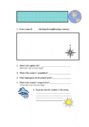 English Worksheet: Countries