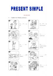 English Worksheet: BE and Have