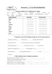 English Worksheet: LITTLE RED RIDING HOOD