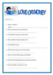 English Worksheet: short story Love or Money By Rowena Akinyemi