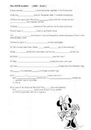 English Worksheet: REVIEW