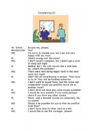 English Worksheet: complaining