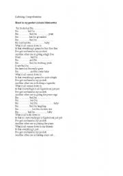 English worksheet: Hand in my pocket