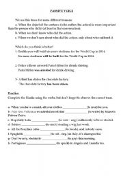 English worksheet: passive voice grammar explanation