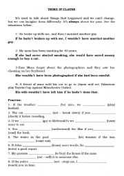 English Worksheet: third conditional grammar explanation