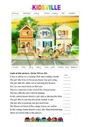 English Worksheet: Kidsville