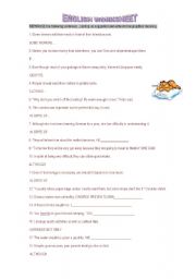 English Worksheet: grammar worksheet