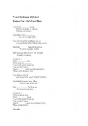 English Worksheet: Present Continuous Worksheet 