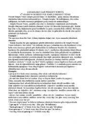 English Worksheet: simple present tense 
