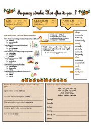 English Worksheet: How often do you...?