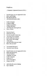 English Worksheet: poem 