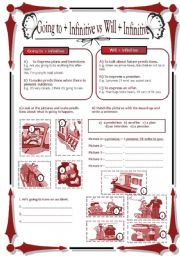 English Worksheet: Going to vs Will