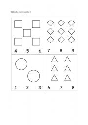 English Worksheet: Match the correct number 1