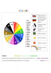 English Worksheet: Colours