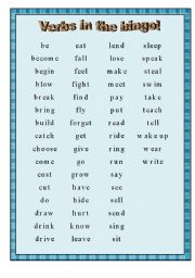 English Worksheet: Simple Past - Bingo - Part 3