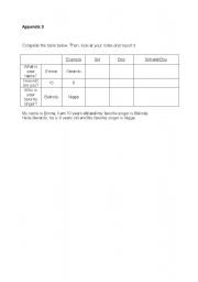 English worksheet: speaking using personal pronouns & possessive adjectives