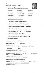 English Worksheet: shrek 1- movie-