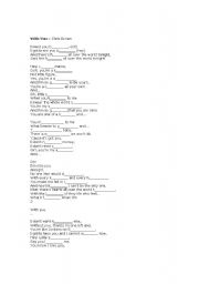 English worksheet: With you- Chris Brown