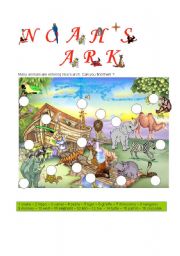 English Worksheet: NOAHS ARK