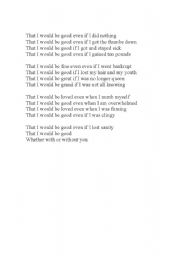 English Worksheet: Conditional with Alanis
