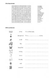 English worksheet: Animals_2