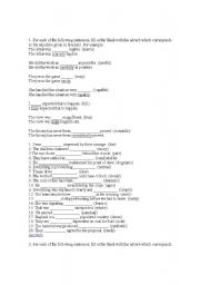 English Worksheet: adverb of manner