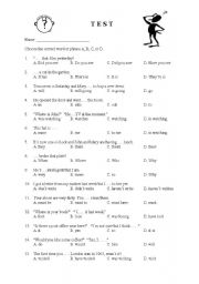 English Worksheet: TEST - Placement OR Revision