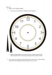English Worksheet: Clock watch time