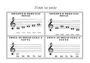 English Worksheet: Musical notation