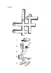 English worksheet: job crossword