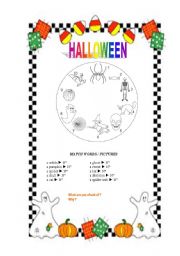 halloween worksheet 1