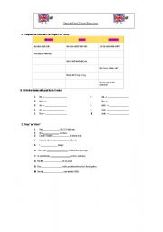 past tense worksheet