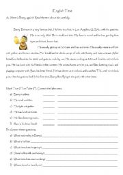 English Worksheet: English Test