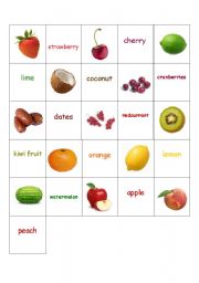 Fruit Flashcards, part I