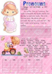 English Worksheet: Pronouns