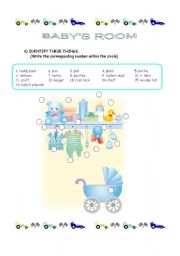 BABYS ROOM /THERE + BE/ PREPOSITIONS