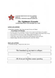 English worksheet: Environmental Concerns - (Reading Activity)