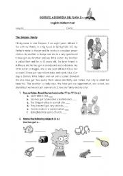 English Worksheet: Exam Page 